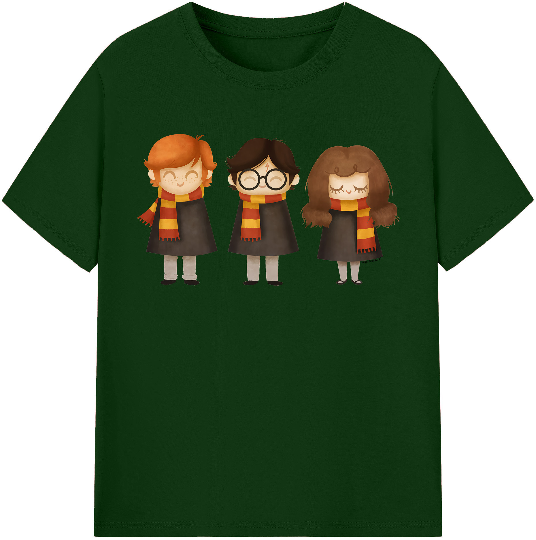 （画像用） Harry Potter ハリー・ポッターシリーズ 綿100％半袖Tシャツ（フロントプリント）